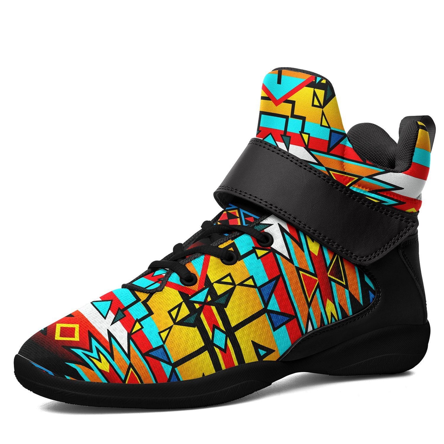 Force of Nature Twister Ipottaa Basketball / Sport High Top Shoes 49 Dzine US Women 4.5 / US Youth 3.5 / EUR 35 Black Sole with Black Strap 