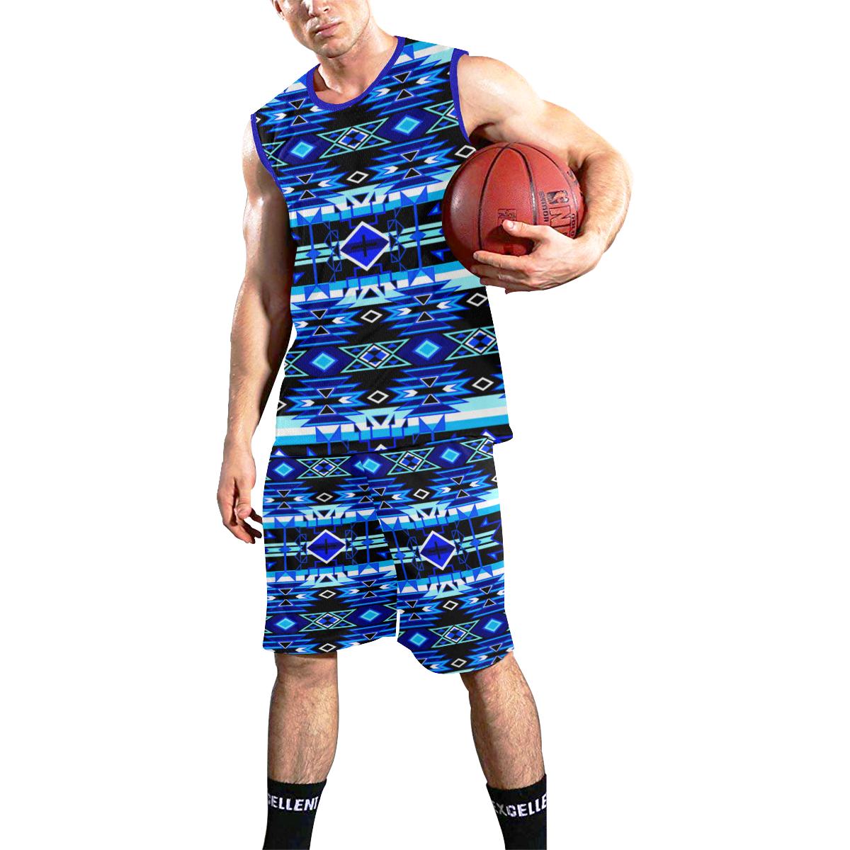 Force of Nature Winter Night All Over Print Basketball Uniform Basketball Uniform e-joyer 