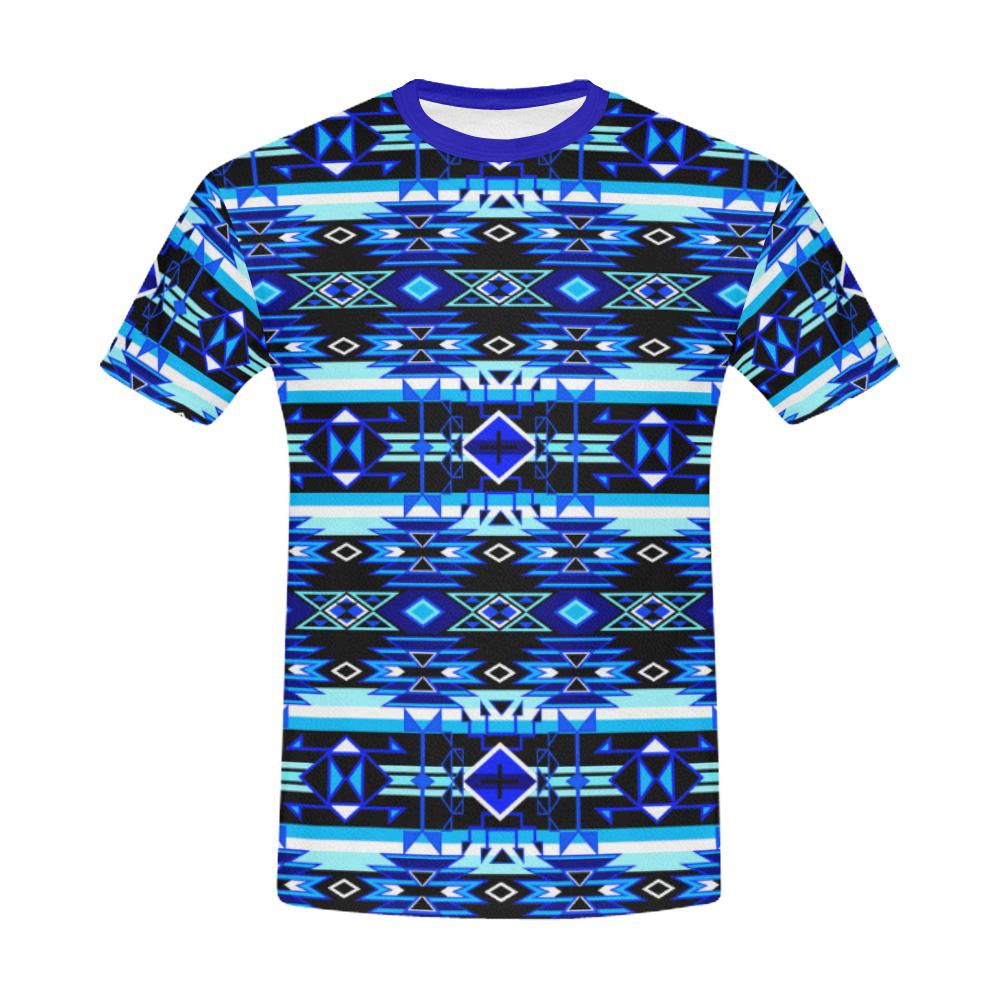 Force of Nature Winter Night All Over Print T-Shirt for Men/Large Size (USA Size) Model T40) All Over Print T-Shirt for Men/Large (T40) e-joyer 