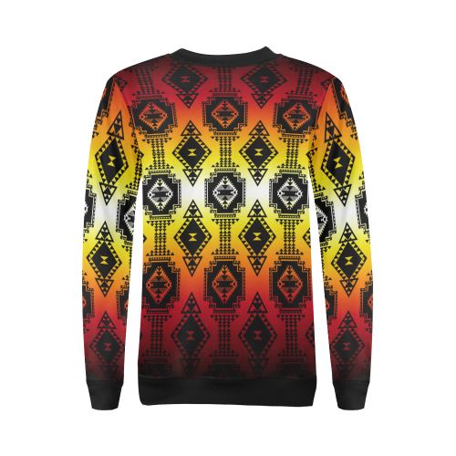 Gathering Fire All Over Print Crewneck Sweatshirt for Women (Model H18) Crewneck Sweatshirt for Women (H18) e-joyer 