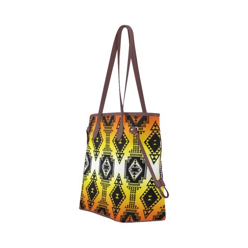 Gathering Fire Clover Canvas Tote Bag (Model 1661) Clover Canvas Tote Bag (1661) e-joyer 