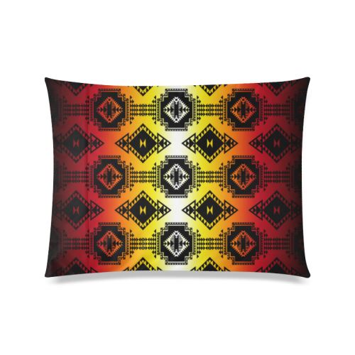 Gathering Fire Custom Zippered Pillow Case 20"x26" (Double Sided) Pillow Case 20"x26" e-joyer 