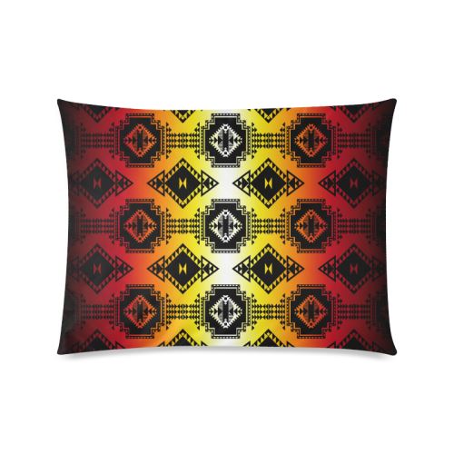 Gathering Fire Custom Zippered Pillow Case 20"x26" (Double Sided) Pillow Case 20"x26" e-joyer 