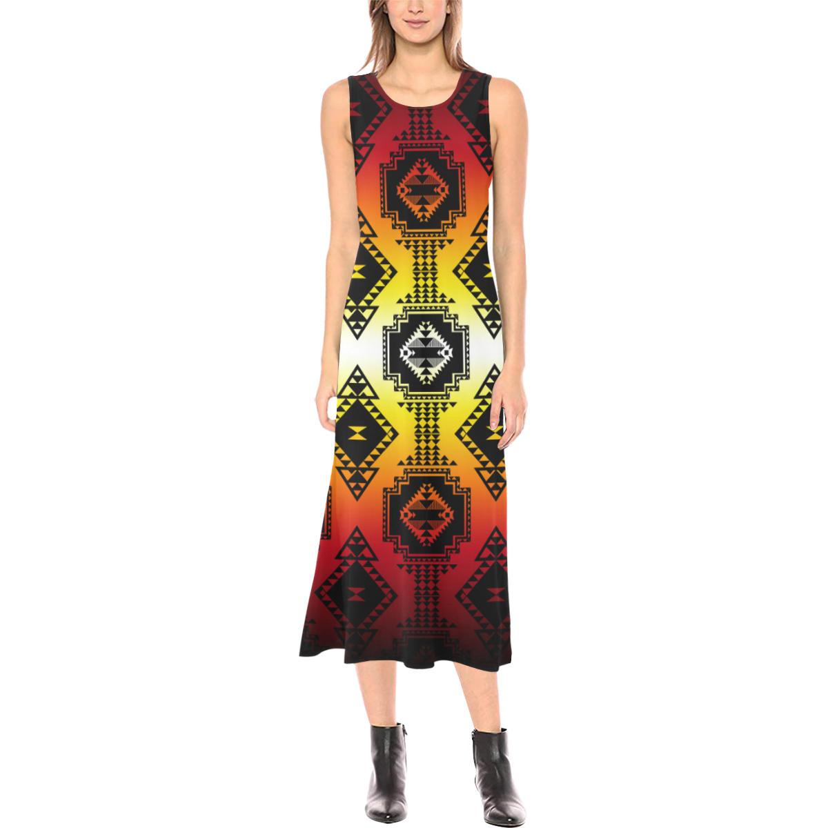 Gathering Fire Phaedra Sleeveless Open Fork Long Dress (Model D08) Phaedra Sleeveless Open Fork Long Dress (D08) e-joyer 