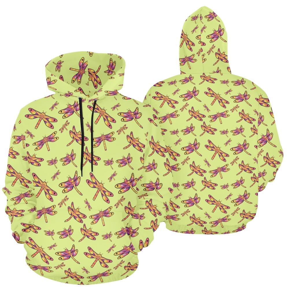 Gathering Lime All Over Print Hoodie for Women (USA Size) (Model H13) All Over Print Hoodie for Women (H13) e-joyer 
