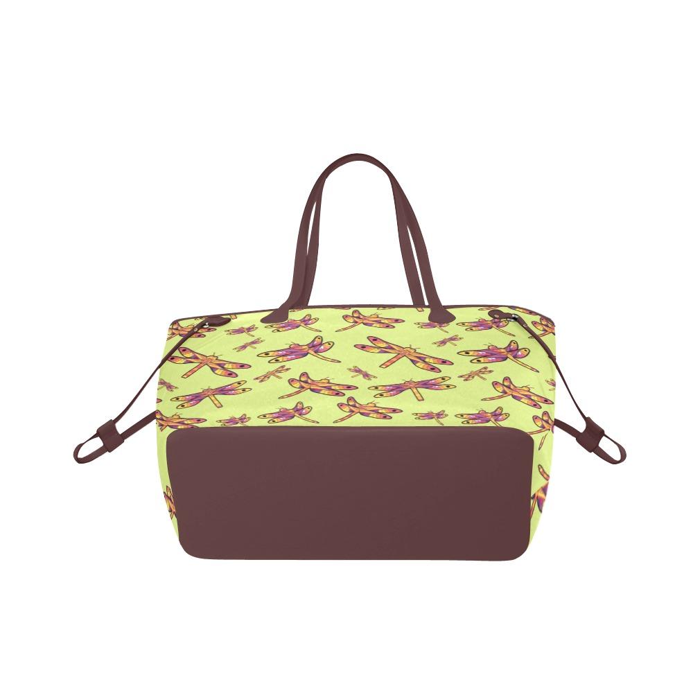 Gathering Lime Clover Canvas Tote Bag (Model 1661) Clover Canvas Tote Bag (1661) e-joyer 