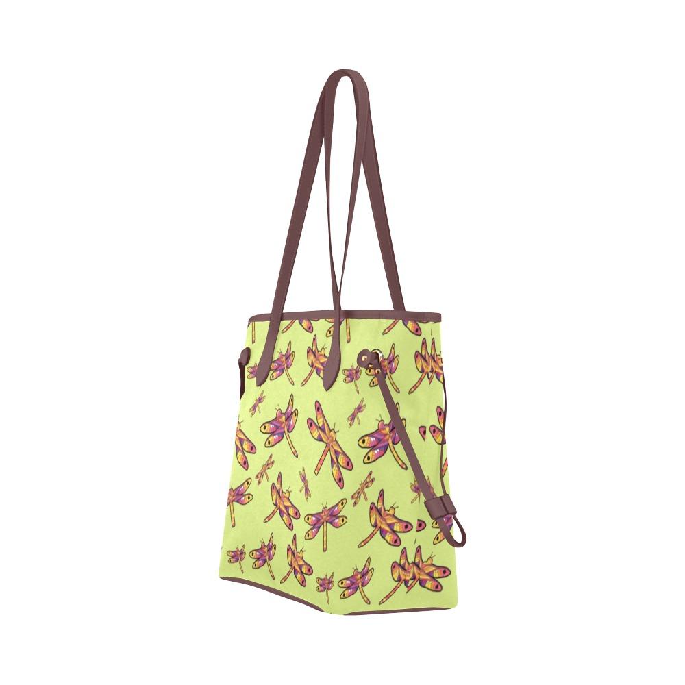 Gathering Lime Clover Canvas Tote Bag (Model 1661) Clover Canvas Tote Bag (1661) e-joyer 