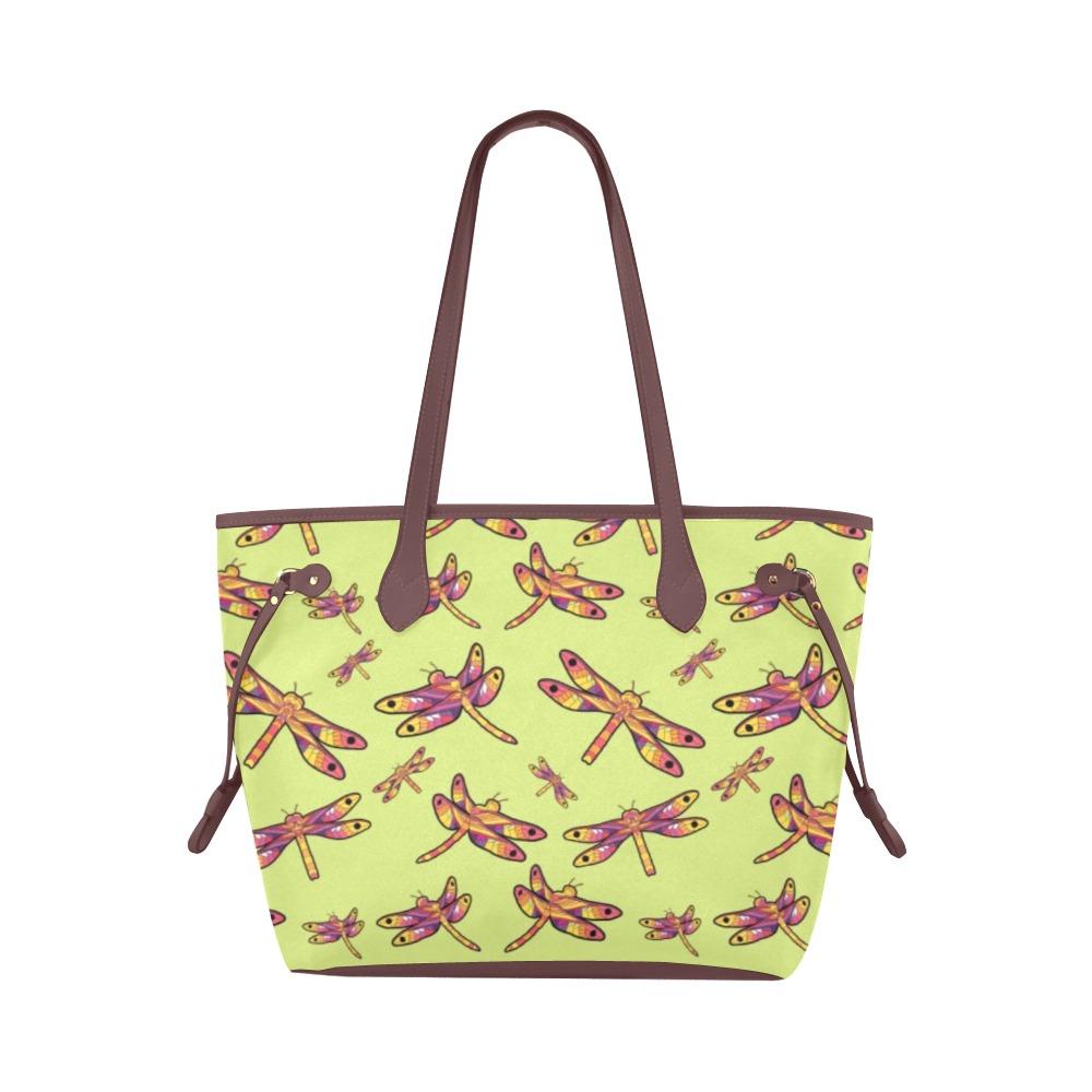 Gathering Lime Clover Canvas Tote Bag (Model 1661) Clover Canvas Tote Bag (1661) e-joyer 