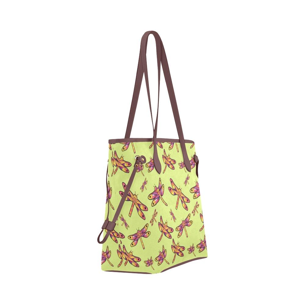 Gathering Lime Clover Canvas Tote Bag (Model 1661) Clover Canvas Tote Bag (1661) e-joyer 