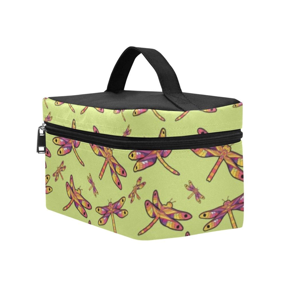 Gathering Lime Cosmetic Bag/Large (Model 1658) bag e-joyer 