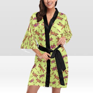 Gathering Lime Kimono Robe Artsadd 