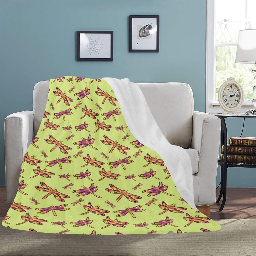 Gathering Lime Ultra-Soft Micro Fleece Blanket 60"x80" Ultra-Soft Blanket 60''x80'' e-joyer 