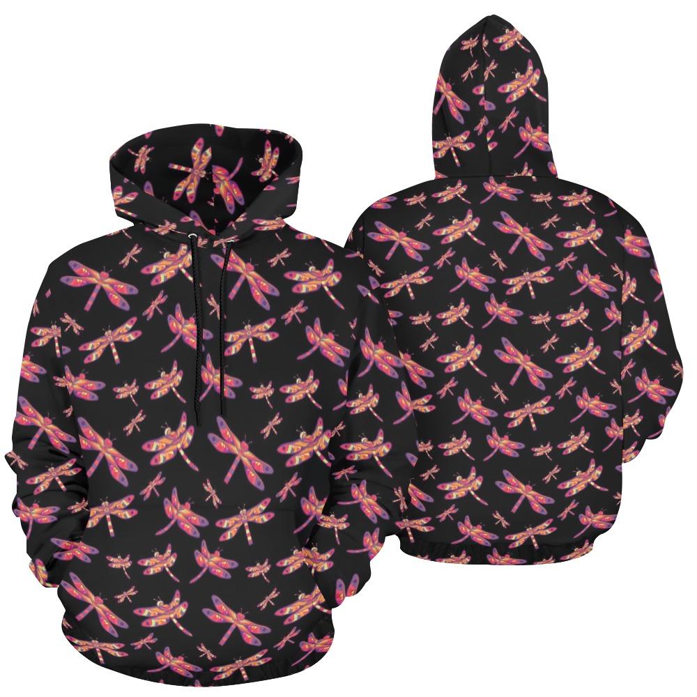 Gathering Noir All Over Print Hoodie for Women (USA Size) (Model H13) All Over Print Hoodie for Women (H13) e-joyer 