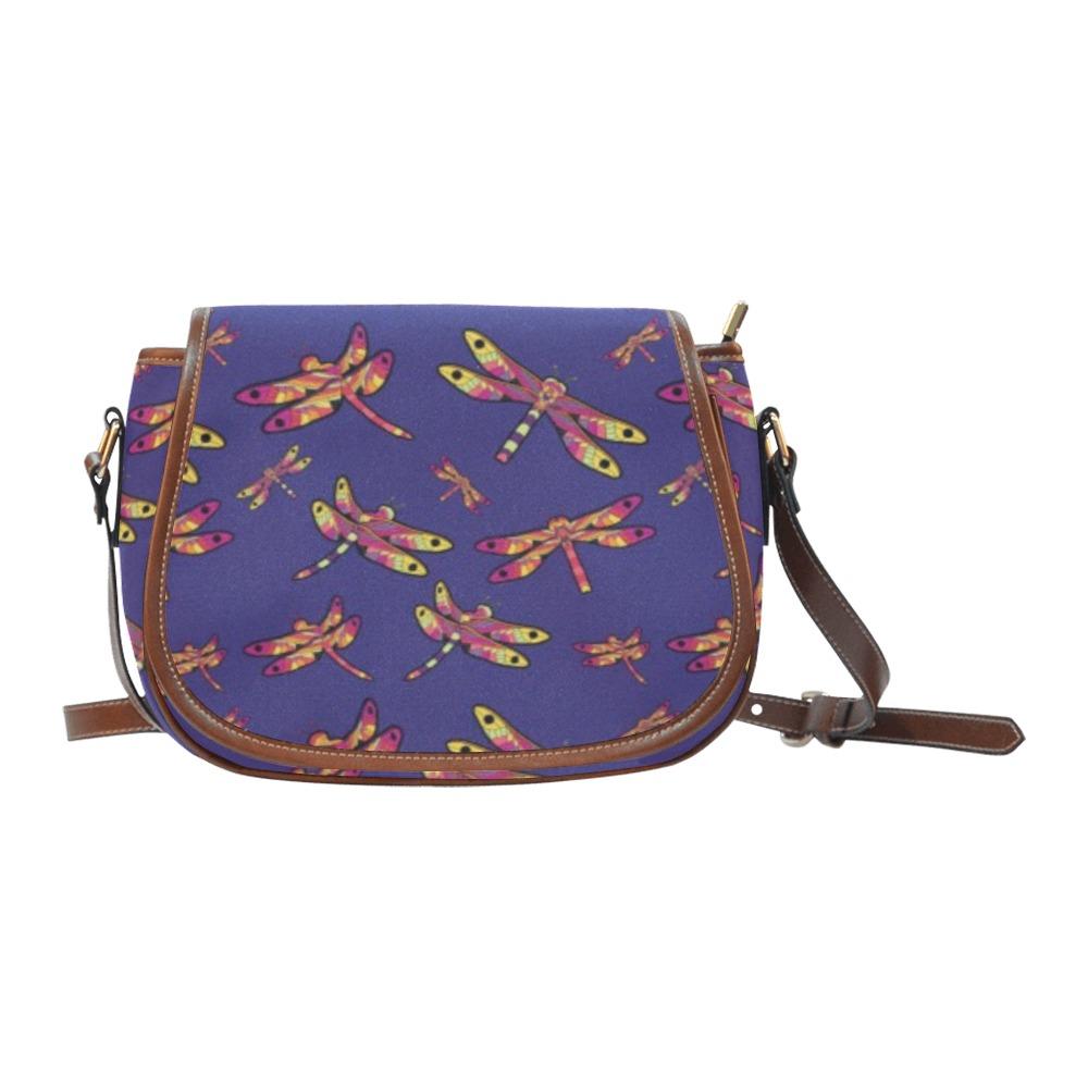 Gathering Purple Saddle Bag/Small (Model 1649) Full Customization Saddle Bag/Small (Full Customization) e-joyer 