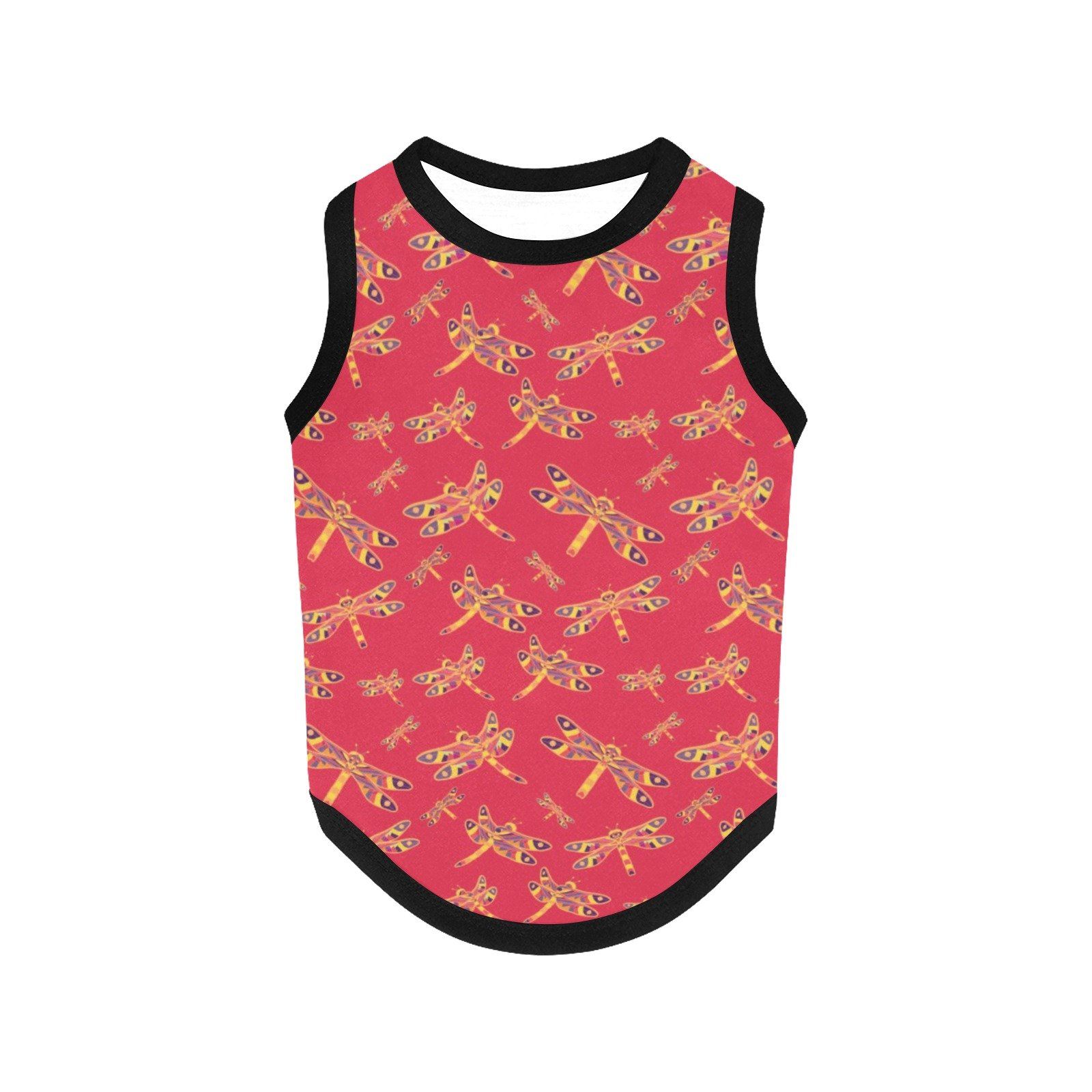 Gathering Rouge All Over Print Pet Tank Top Pet Tank Top e-joyer 