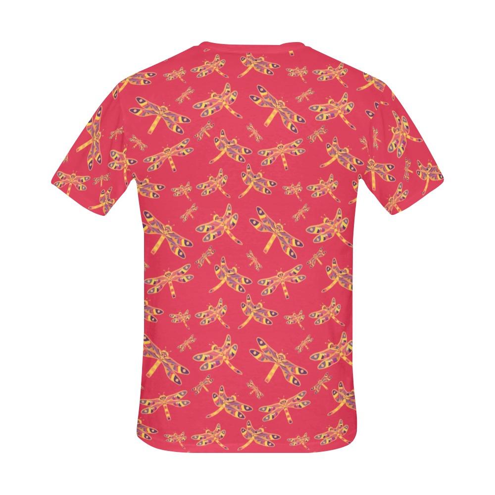 Gathering Rouge All Over Print T-Shirt for Men (USA Size) (Model T40) All Over Print T-Shirt for Men (T40) e-joyer 
