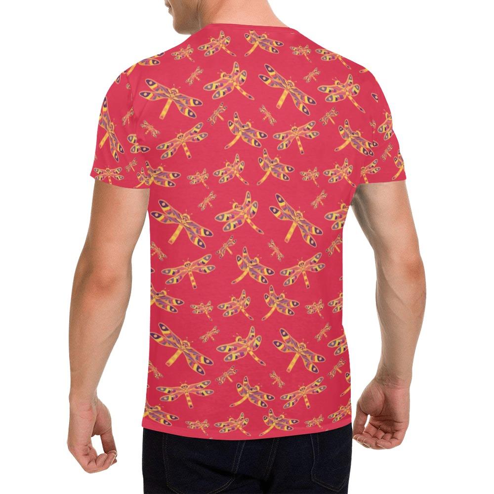 Gathering Rouge All Over Print T-Shirt for Men (USA Size) (Model T40) All Over Print T-Shirt for Men (T40) e-joyer 