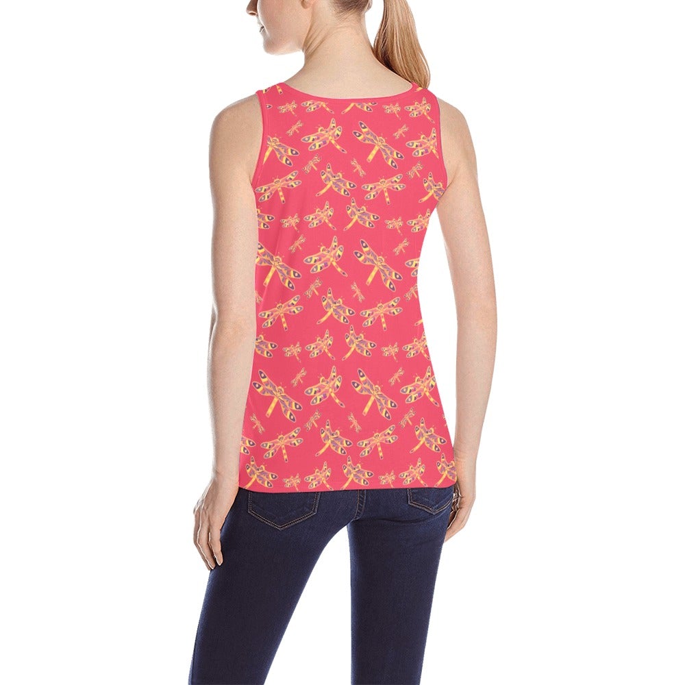 Gathering Rouge All Over Print Tank Top for Women (Model T43) All Over Print Tank Top for Women (T43) e-joyer 
