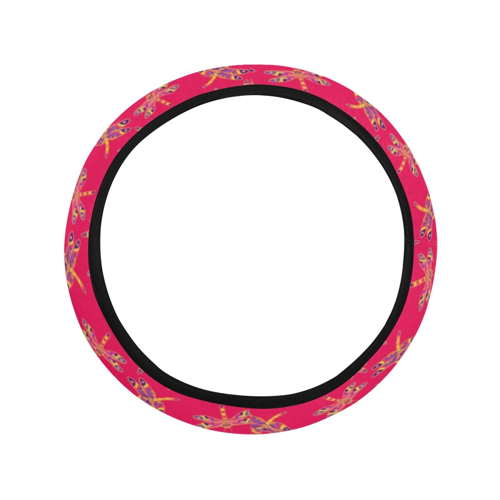 Gathering Rouge Steering Wheel Cover with Elastic Edge Steering Wheel Cover with Elastic Edge e-joyer 
