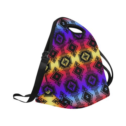 Gathering Sunset Neoprene Lunch Bag/Large (Model 1669) Neoprene Lunch Bag/Large (1669) e-joyer 