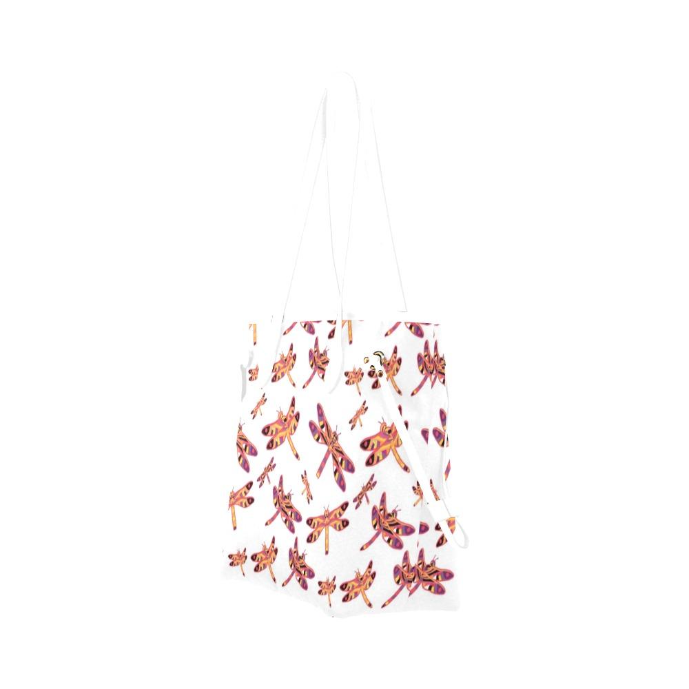 Gathering White Clover Canvas Tote Bag (Model 1661) Clover Canvas Tote Bag (1661) e-joyer 