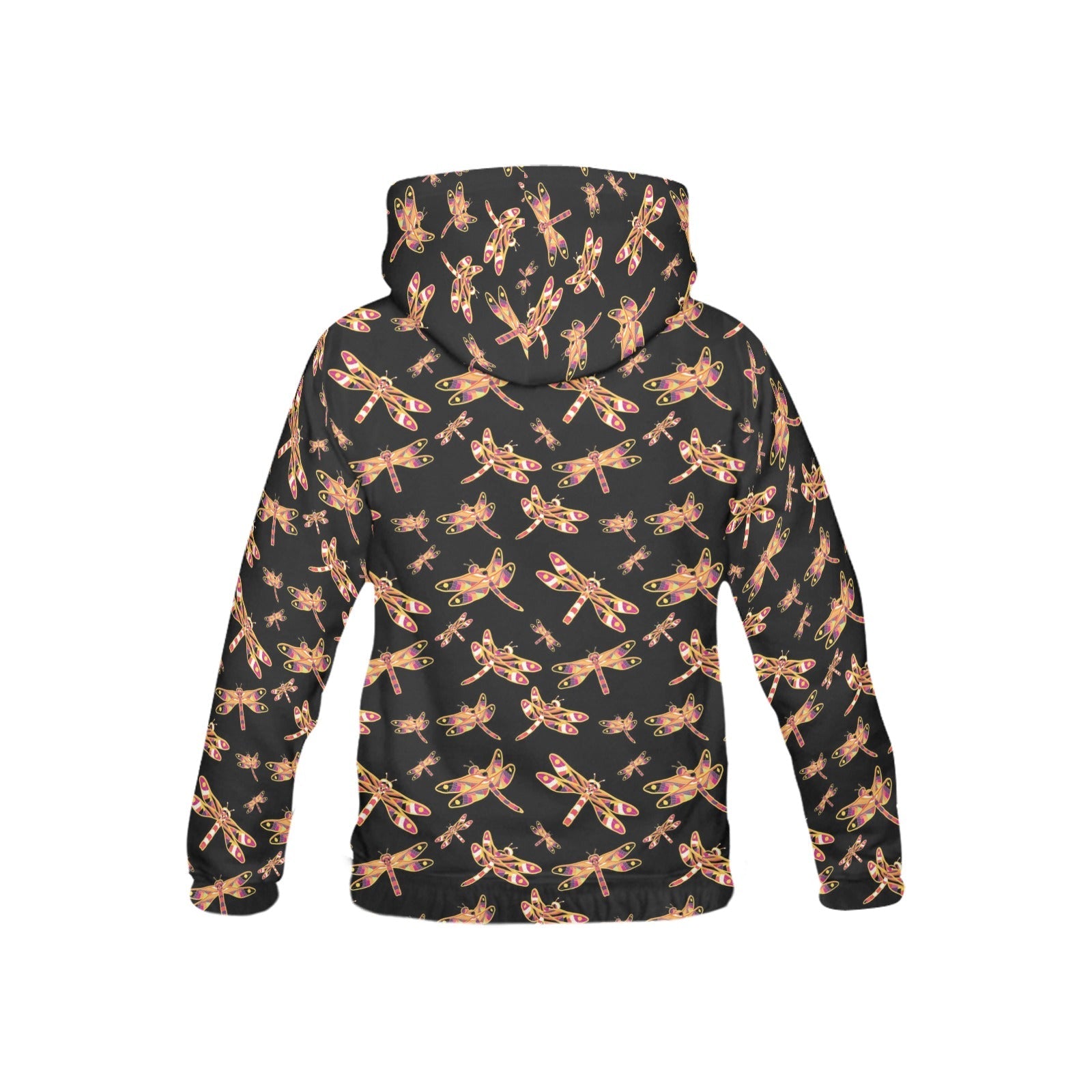 Gathering Yellow Black All Over Print Hoodie for Kid (USA Size) (Model H13) All Over Print Hoodie for Kid (H13) e-joyer 