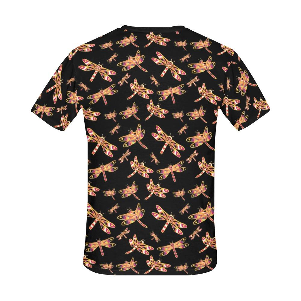 Gathering Yellow Black All Over Print T-Shirt for Men (USA Size) (Model T40) All Over Print T-Shirt for Men (T40) e-joyer 