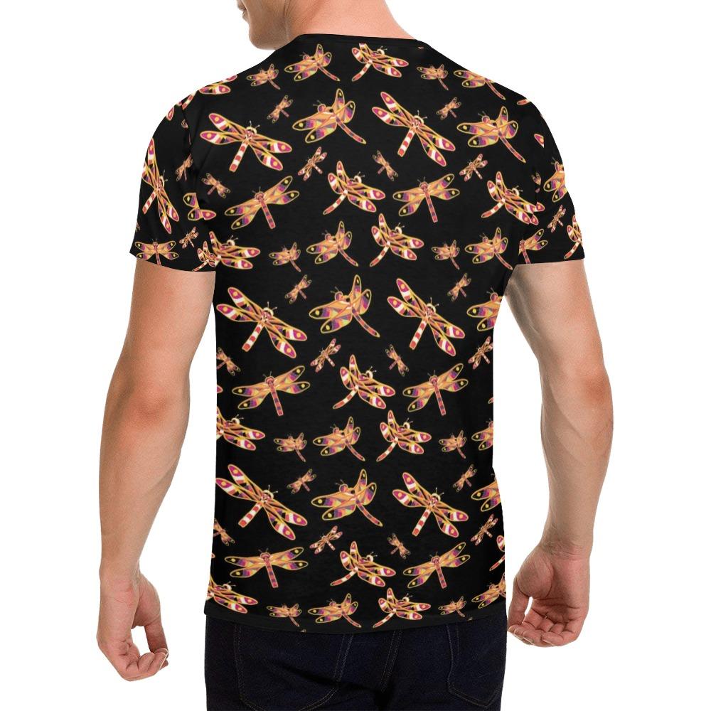 Gathering Yellow Black All Over Print T-Shirt for Men (USA Size) (Model T40) All Over Print T-Shirt for Men (T40) e-joyer 