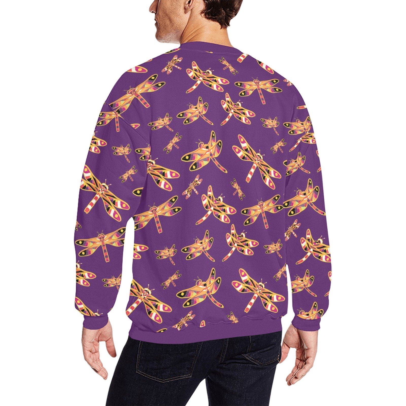 Gathering Yellow Purple All Over Print Crewneck Sweatshirt for Men (Model H18) shirt e-joyer 