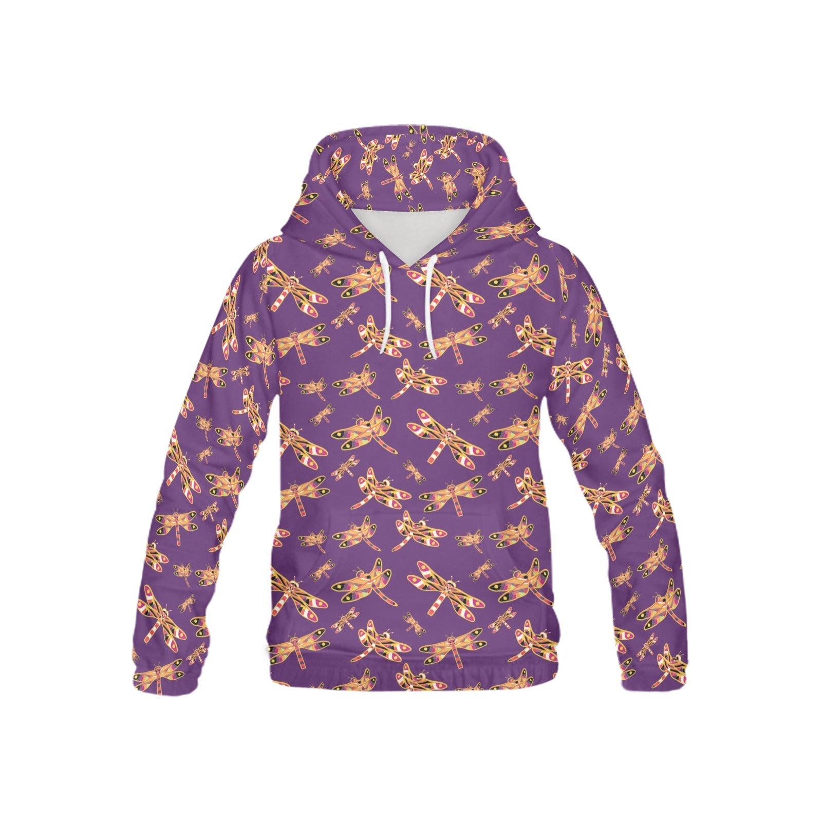 Gathering Yellow Purple All Over Print Hoodie for Kid (USA Size) (Model H13) All Over Print Hoodie for Kid (H13) e-joyer 