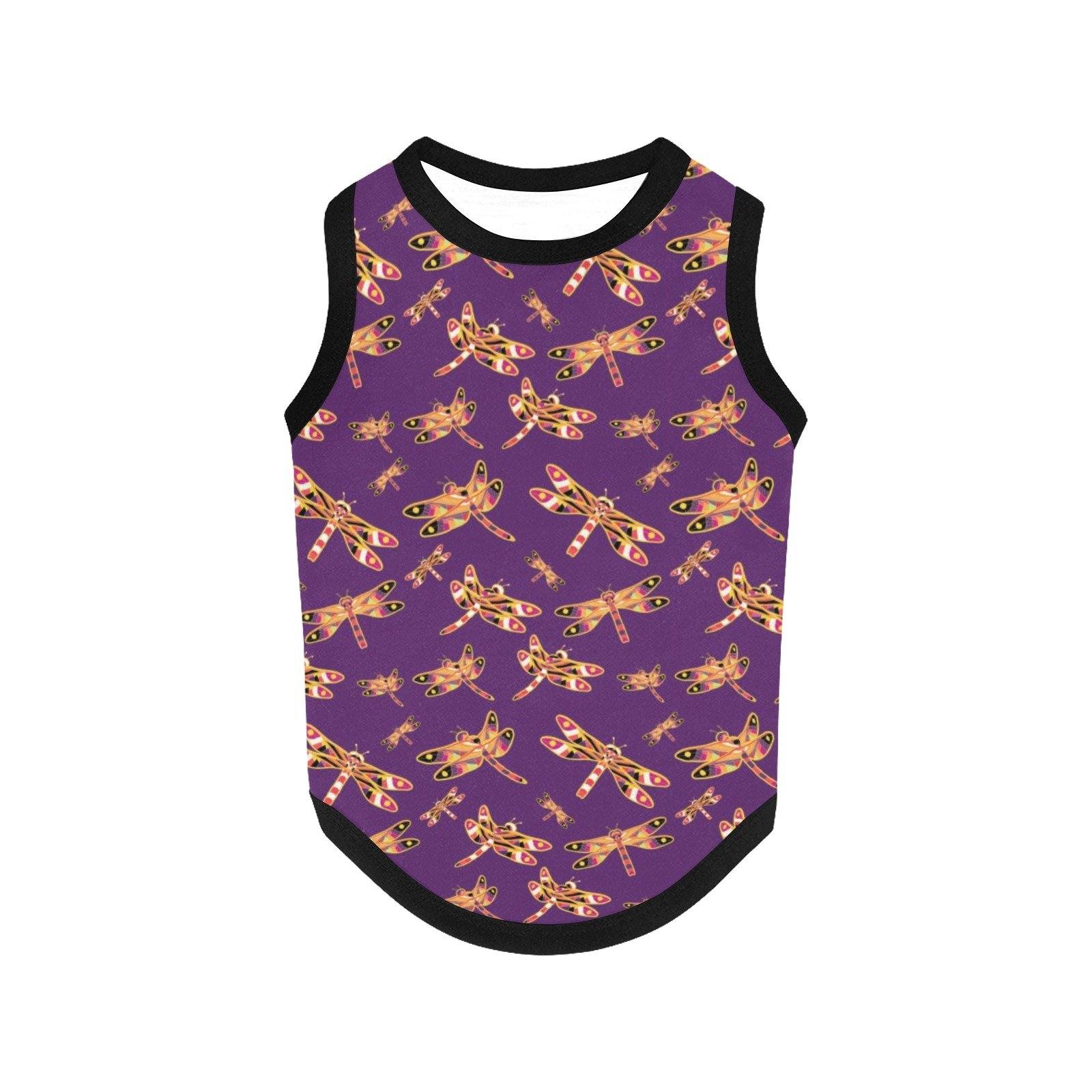 Gathering Yellow Purple All Over Print Pet Tank Top Pet Tank Top e-joyer 