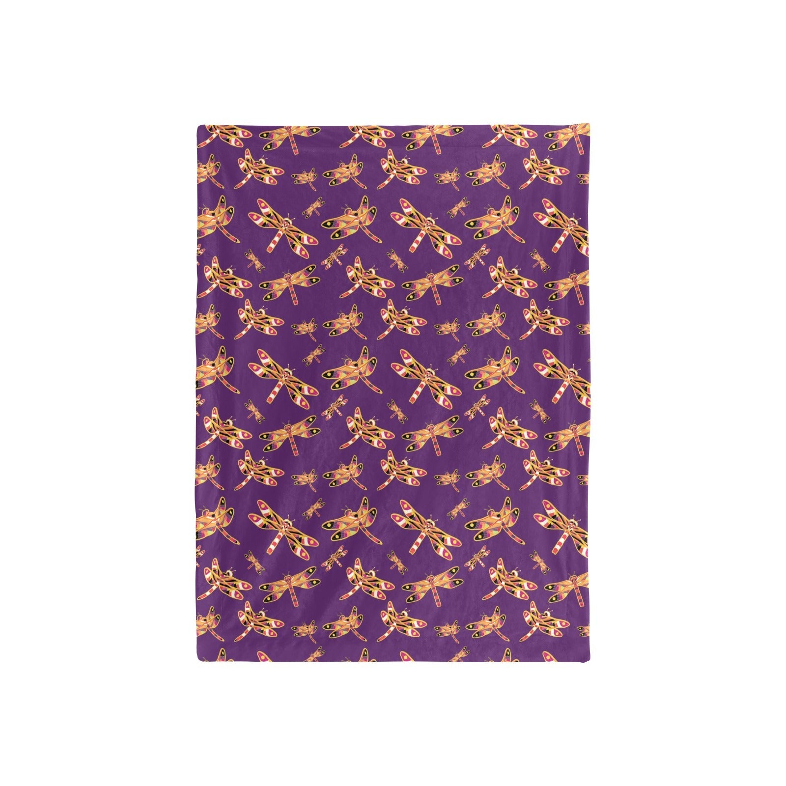 Gathering Yellow Purple Baby Blanket 40"x50" Baby Blanket 40"x50" e-joyer 