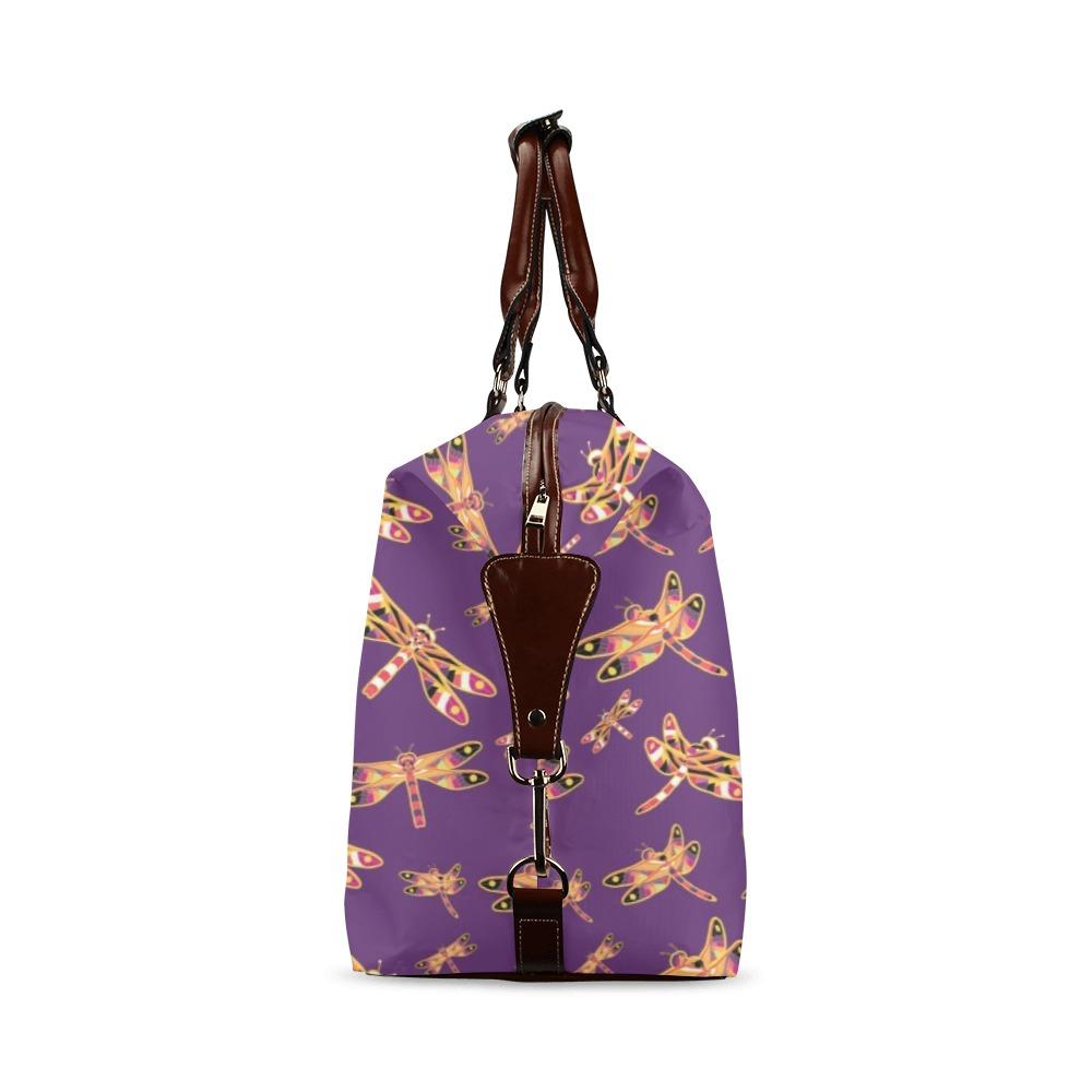 Gathering Yellow Purple Classic Travel Bag (Model 1643) Remake Classic Travel Bags (1643) e-joyer 