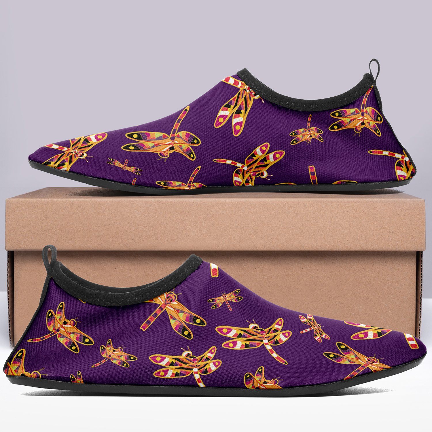 Gathering Yellow Purple Kid's Slip On Shoes Herman 