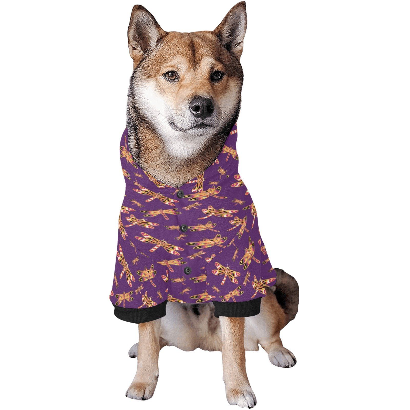 Gathering Yellow Purple Pet Dog Hoodie Pet Dog Hoodie e-joyer 