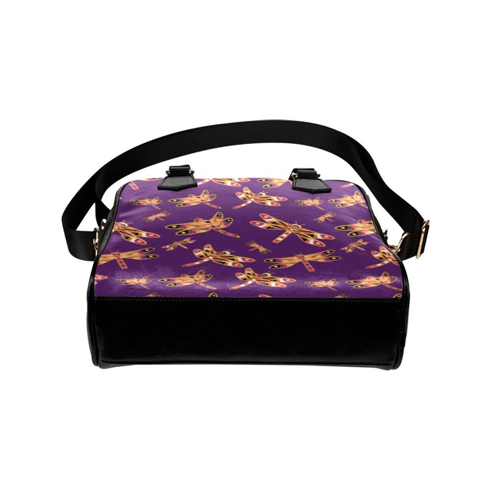 Gathering Yellow Purple Shoulder Handbag (Model 1634) Shoulder Handbags (1634) e-joyer 