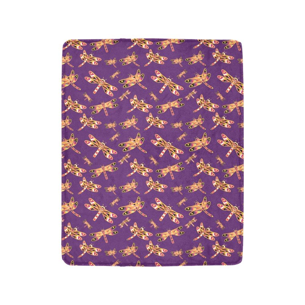 Gathering Yellow Purple Ultra-Soft Micro Fleece Blanket 40"x50" Ultra-Soft Blanket 40''x50'' e-joyer 