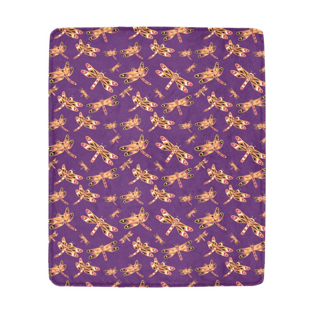 Gathering Yellow Purple Ultra-Soft Micro Fleece Blanket 50"x60" Ultra-Soft Blanket 50''x60'' e-joyer 