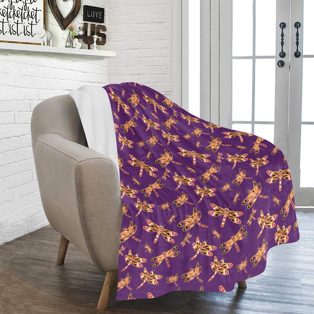Gathering Yellow Purple Ultra-Soft Micro Fleece Blanket 50"x60" Ultra-Soft Blanket 50''x60'' e-joyer 