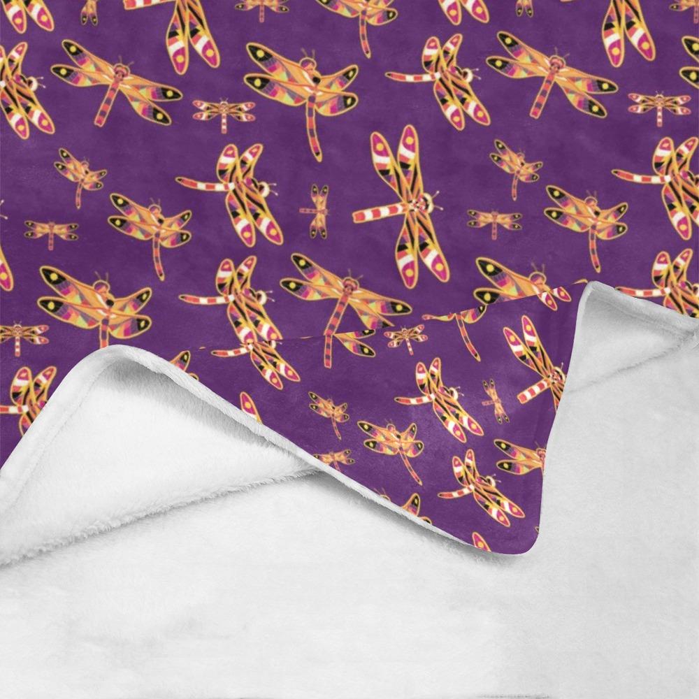 Gathering Yellow Purple Ultra-Soft Micro Fleece Blanket 60"x80" Ultra-Soft Blanket 60''x80'' e-joyer 