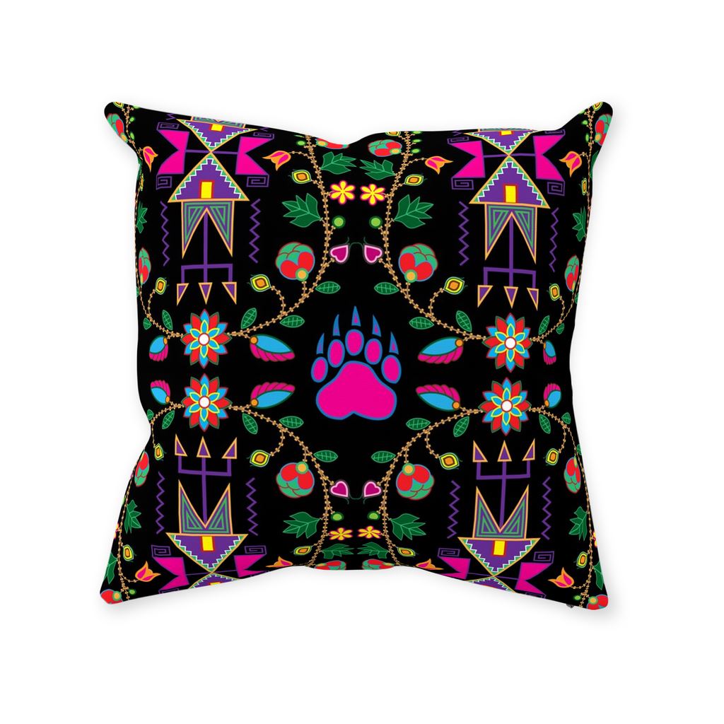 Geometric Floral Fall Black Throw Pillows 49 Dzine 