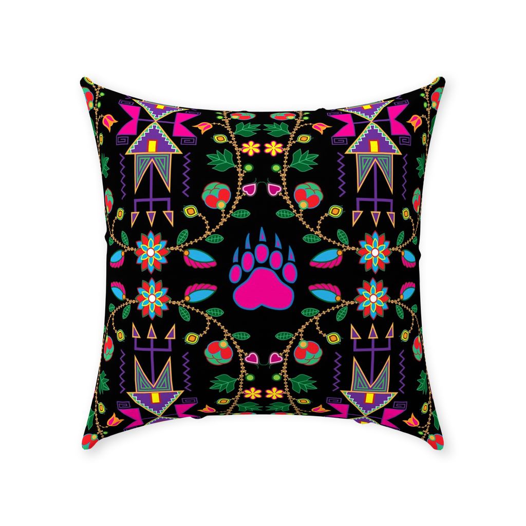 Geometric Floral Fall Black Throw Pillows 49 Dzine 