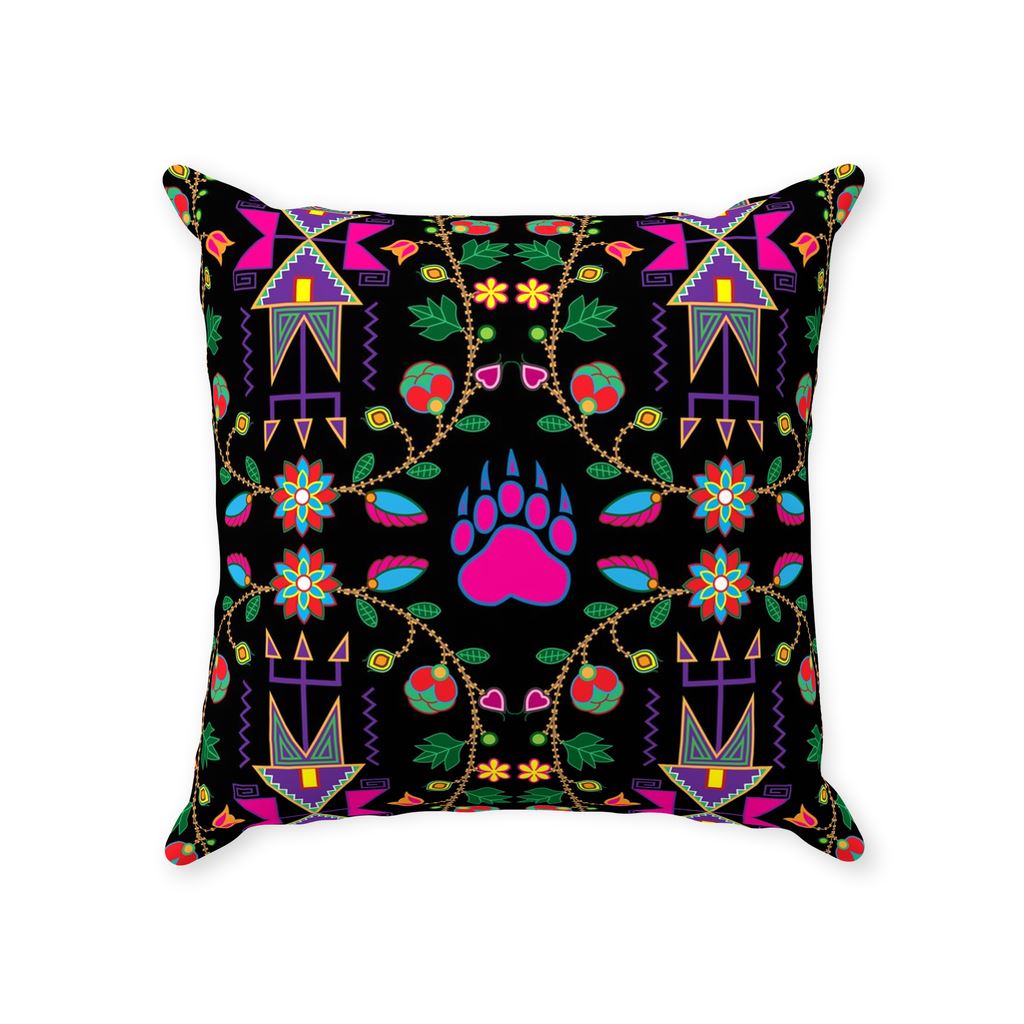 Geometric Floral Fall Black Throw Pillows 49 Dzine 