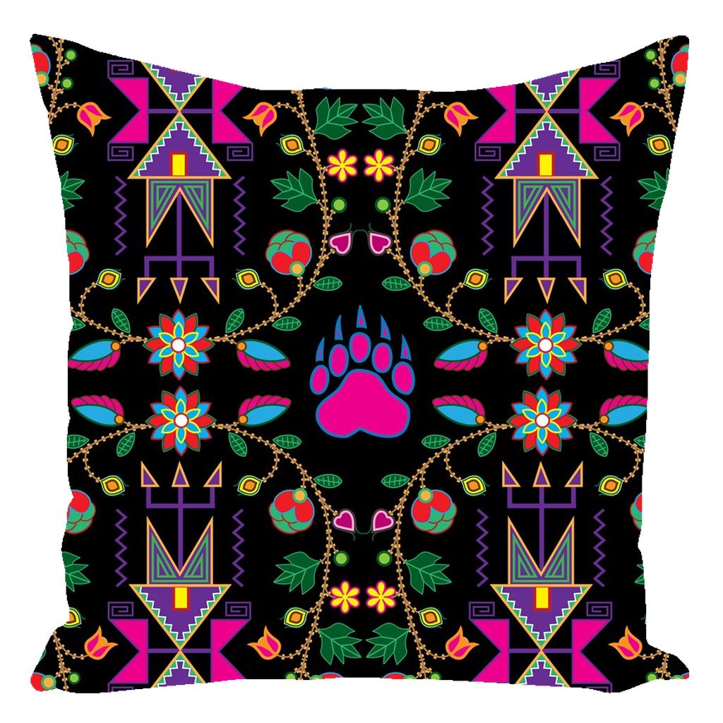 Geometric Floral Fall Black Throw Pillows 49 Dzine 