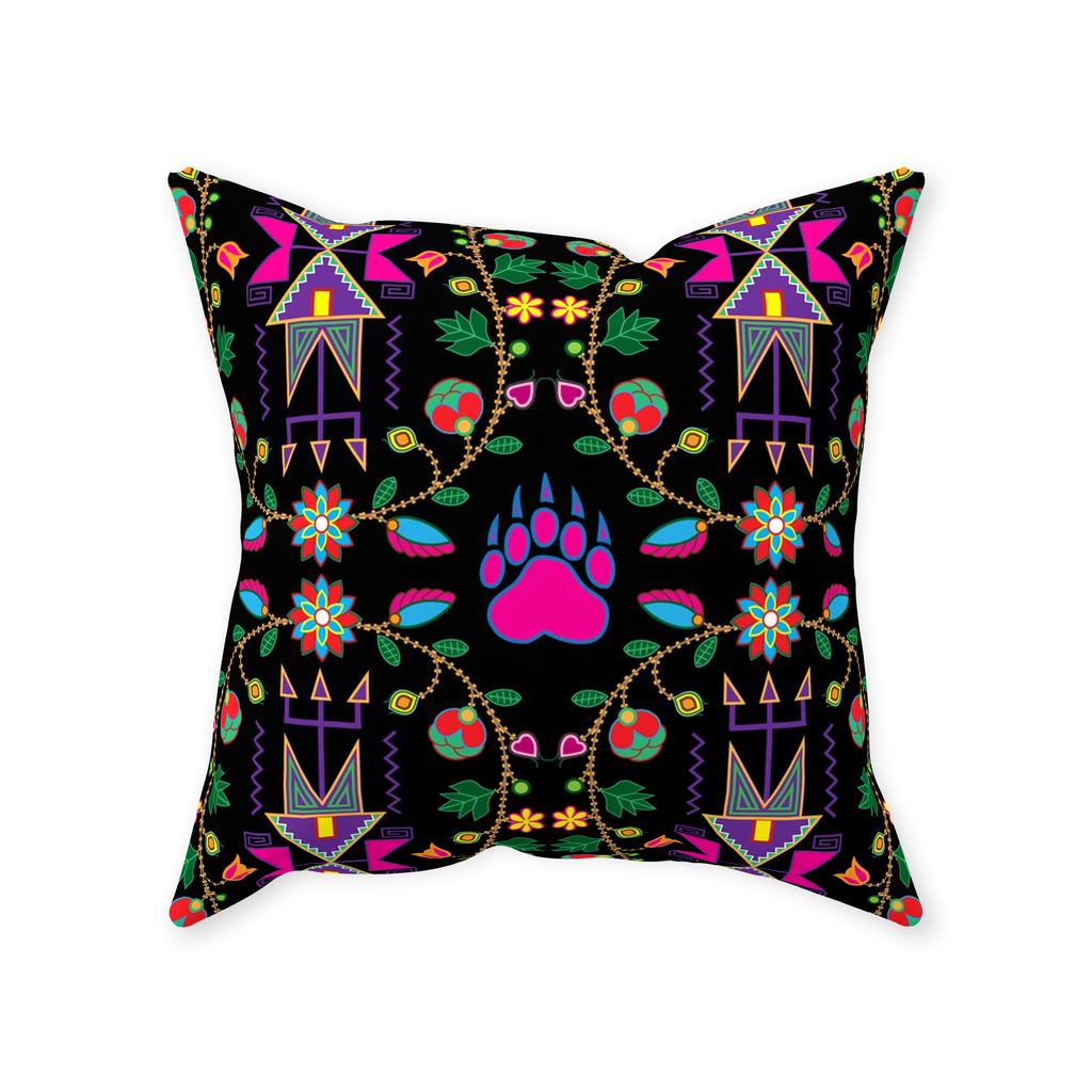 Geometric Floral Fall Black Throw Pillows 49 Dzine 