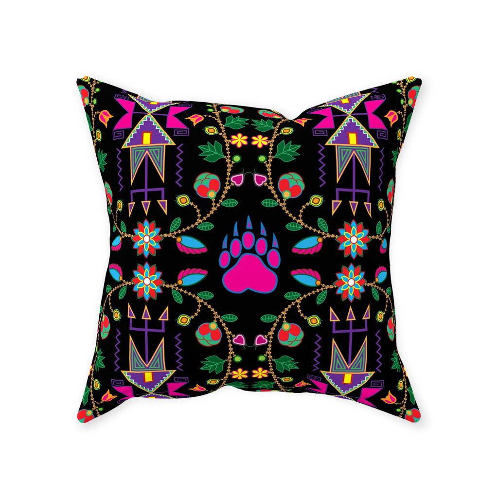 Geometric Floral Fall Black Throw Pillows 49 Dzine 