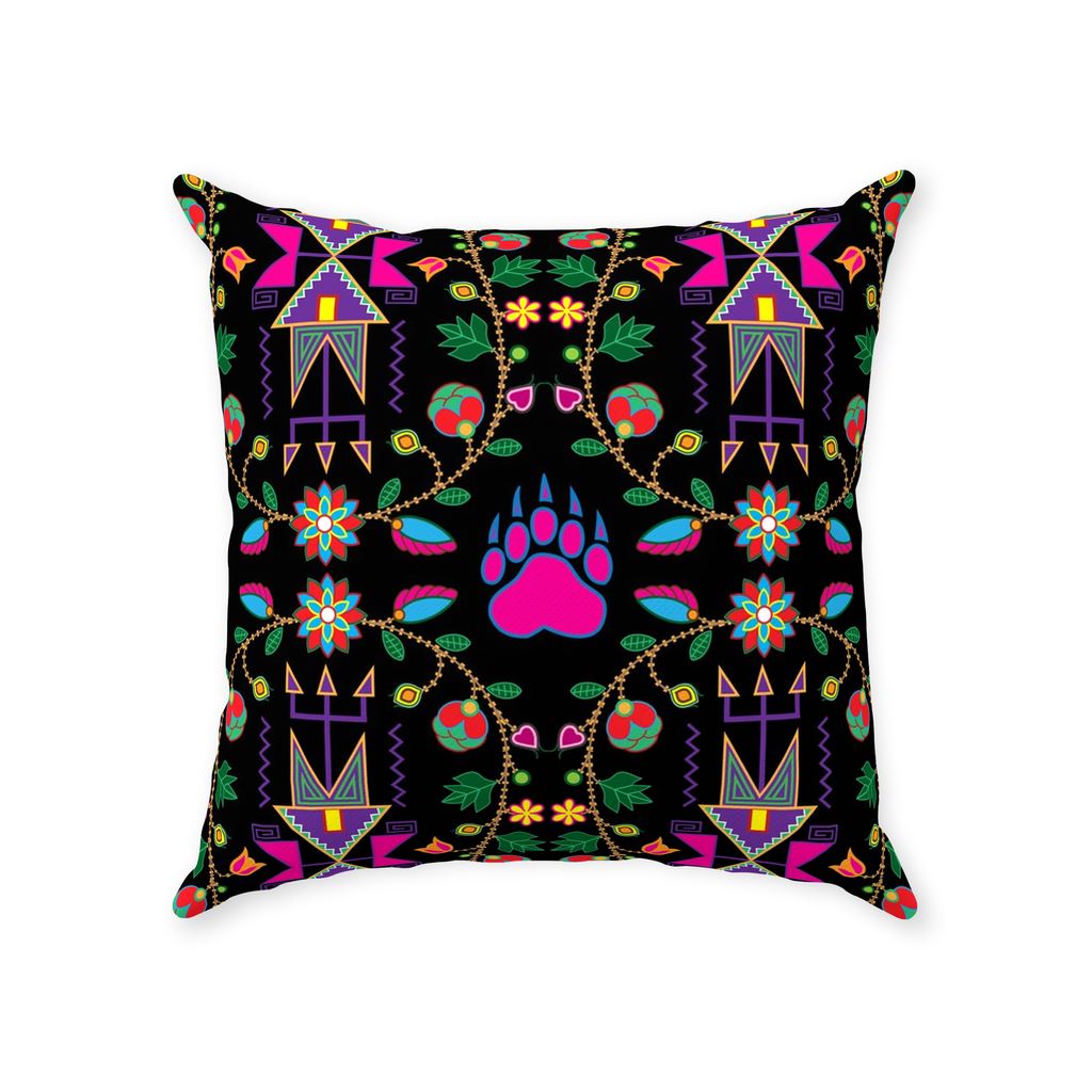 Geometric Floral Fall Black Throw Pillows 49 Dzine 