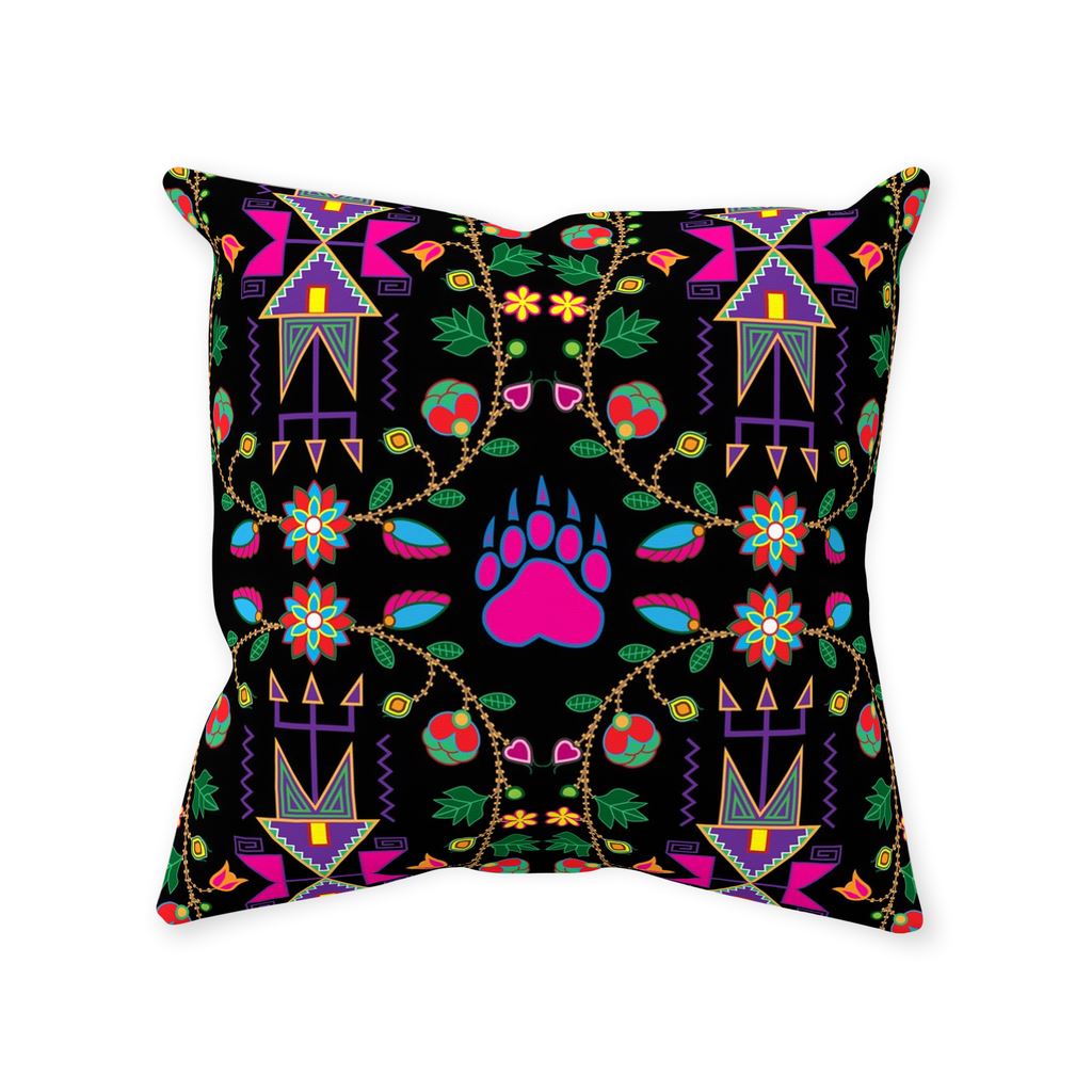 Geometric Floral Fall Black Throw Pillows 49 Dzine 