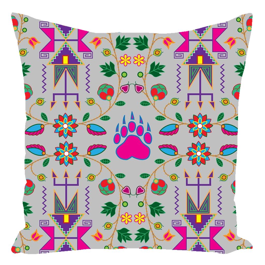 Geometric Floral Fall Gray Throw Pillows 49 Dzine 