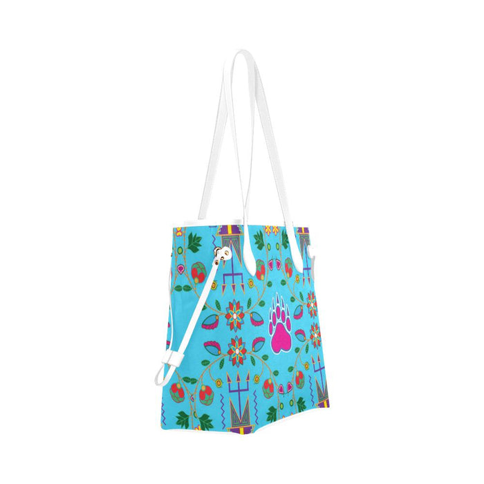 Floral Amour Clover Canvas Tote Bag